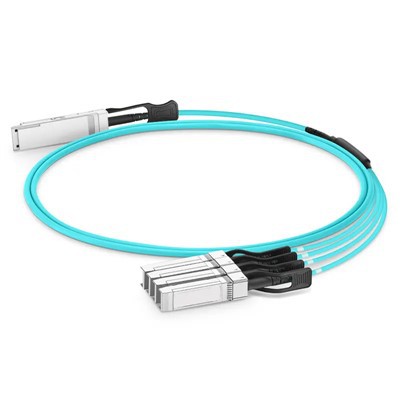 100G QSFP28 do 4x25G SFP28 AOC 100G QSFP28 Active Optical Kabel CE FCC 1-100 m