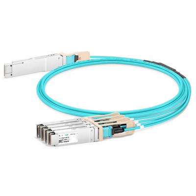 200G QSFP56 do 4x 50G SFP56 Active Optical Kabel (AOC), 1M -20 m