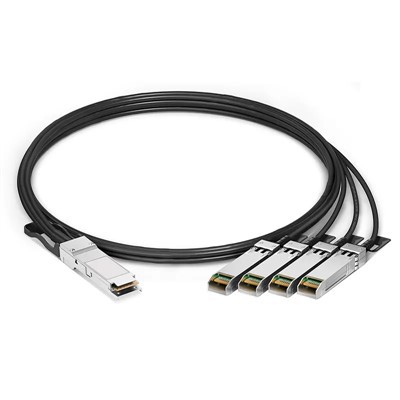 Najwyższej jakości kompatybilna 1 0 0G QSFP28 do 4 x 25G SFP28 Pasywny Direct Breakout kabel 0,5m -5 m